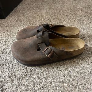Brown Birkenstock Boston Clog